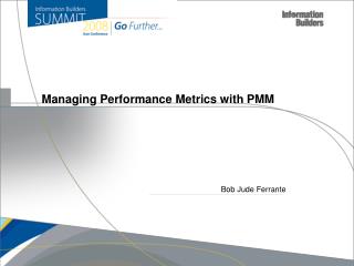 Managing Performance Metrics with PMM
