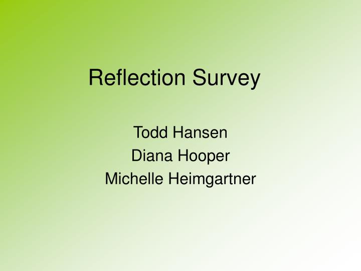 reflection survey