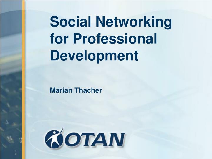social networking for professional development