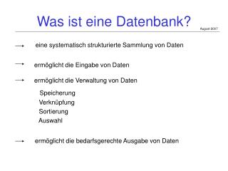 was ist eine datenbank