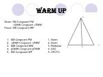 Proving Triangle Congruence and Circle Properties - slide 1