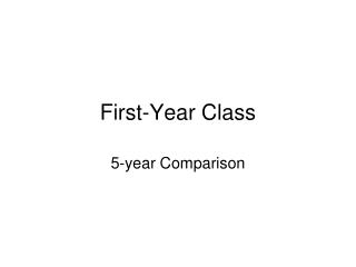 First-Year Class