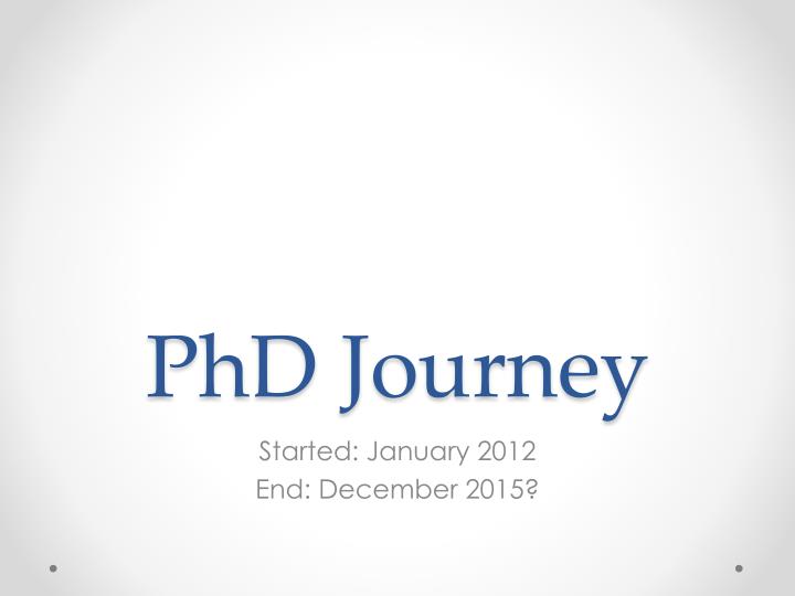 phd journey