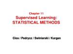 Chapter 11 Supervised Learning: STATISTICAL METHODS