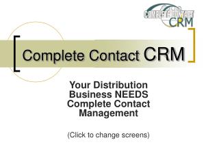 Complete Contact CRM