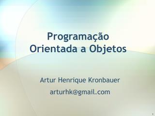 programa o orientada a objetos