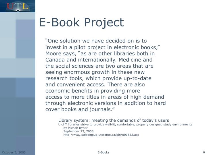 e book project