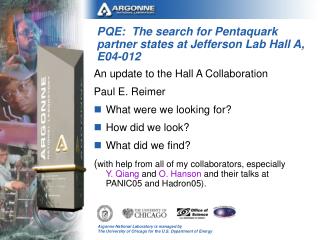 PQE: The search for Pentaquark partner states at Jefferson Lab Hall A, E04-012