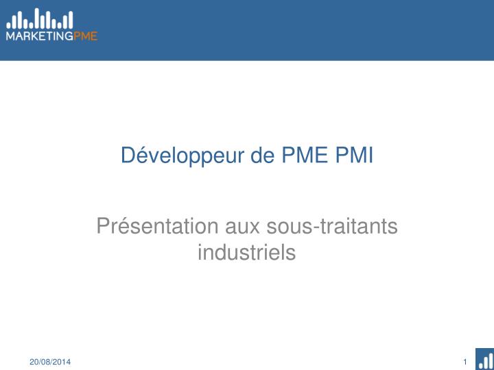 d veloppeur de pme pmi