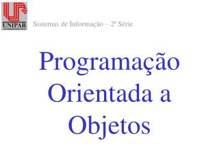 programa o orientada a objetos