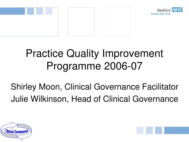 practice quality improvement programme 2006 07
