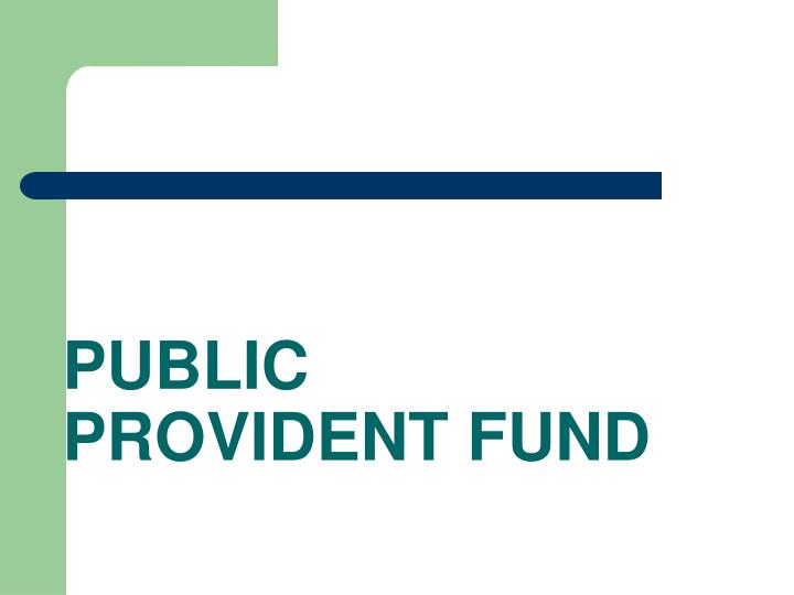 public provident fund