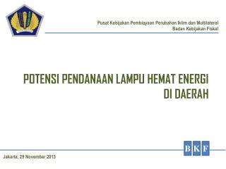 potensi pendanaan lampu hemat energi di daerah