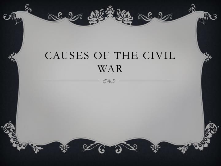 causes of the civil war