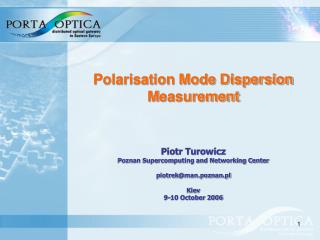Polarisation Mode Dispersion M easurement