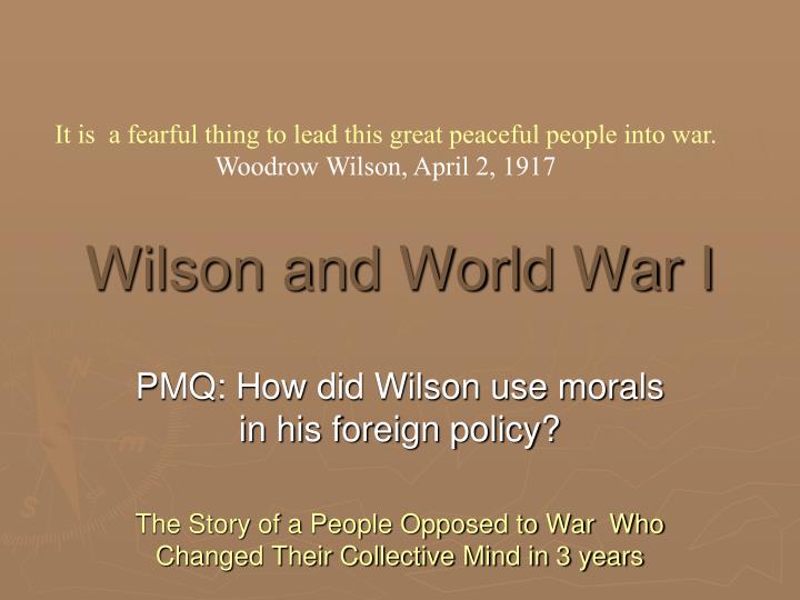 wilson and world war i