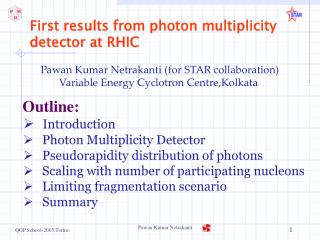 First results from photon multiplicity detector at RHIC