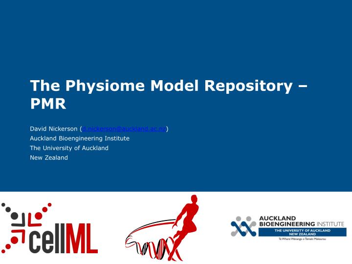 the physiome model repository pmr