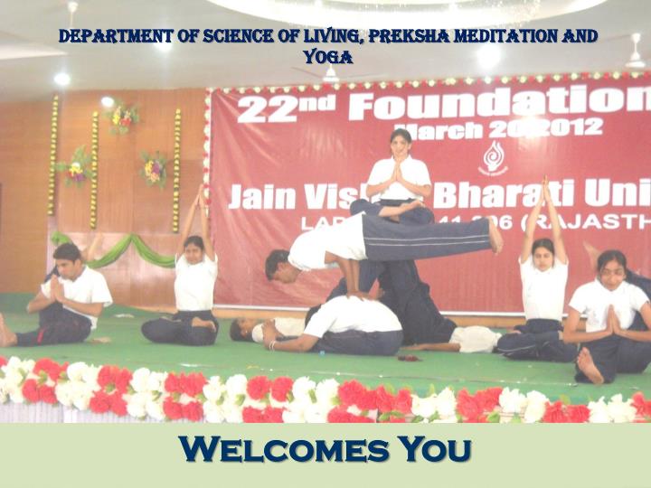 department of science of living preksha meditation and yoga