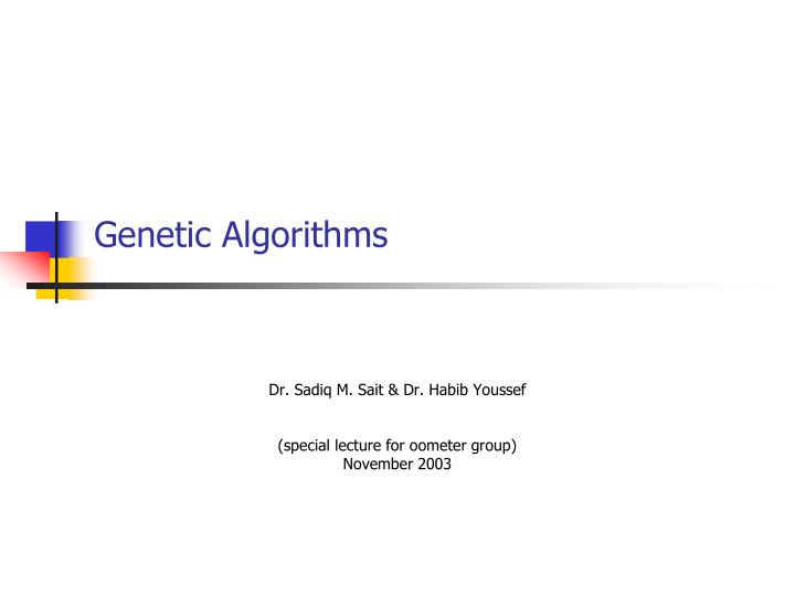 genetic algorithms