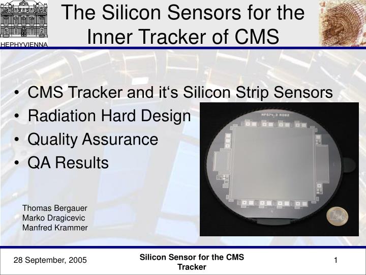 the silicon sensors for the inner tracker of cms