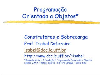 programa o orientada a objetos