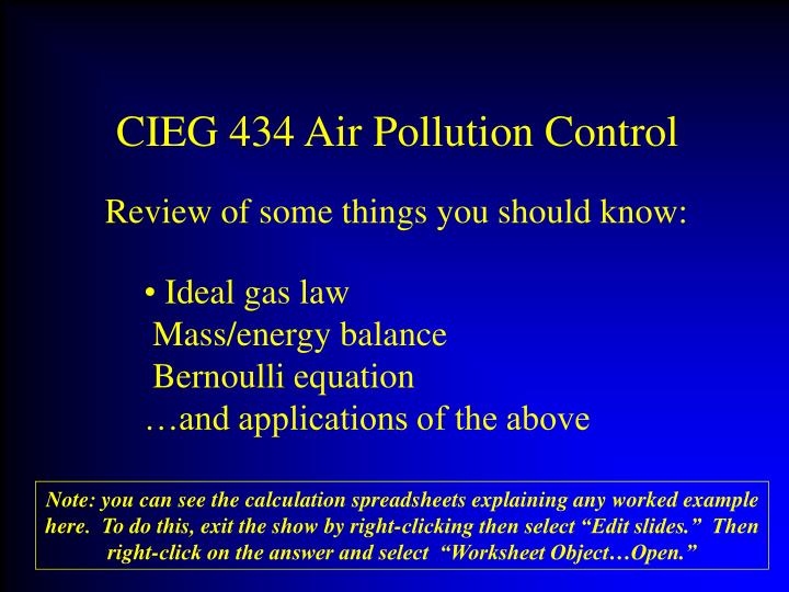 cieg 434 air pollution control