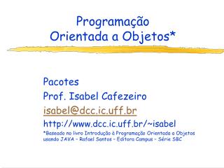 programa o orientada a objetos
