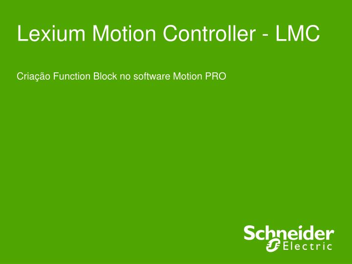 lexium motion controller lmc