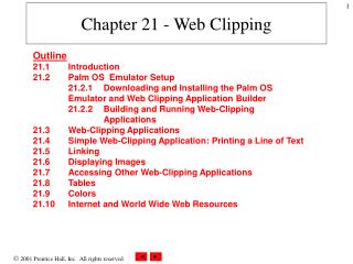 Chapter 21 - Web Clipping
