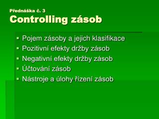 p edn ka 3 controlling z sob