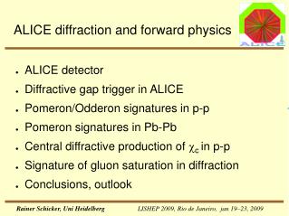 ALICE diffraction and forward physics