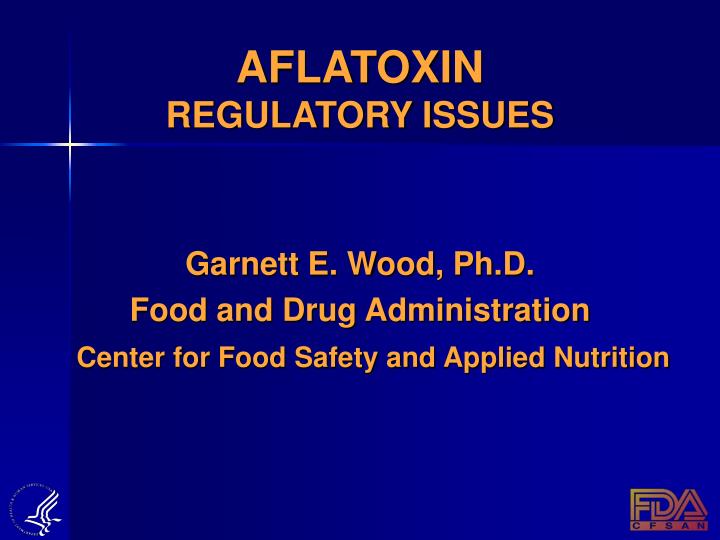 aflatoxin regulatory issues