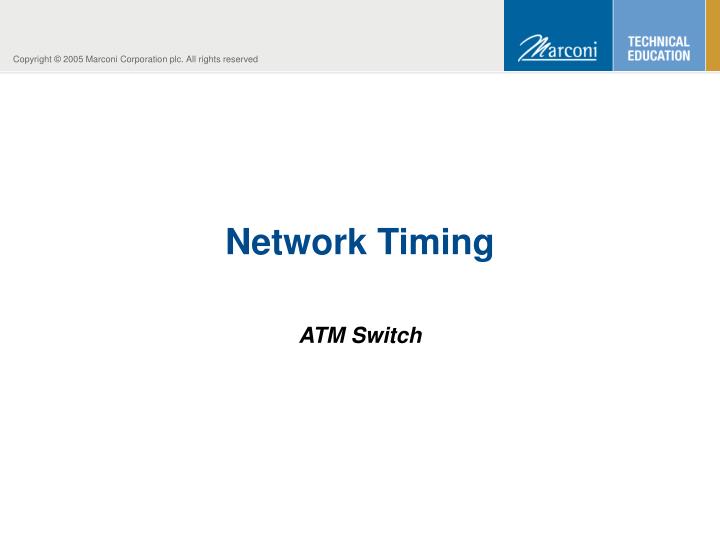 network timing