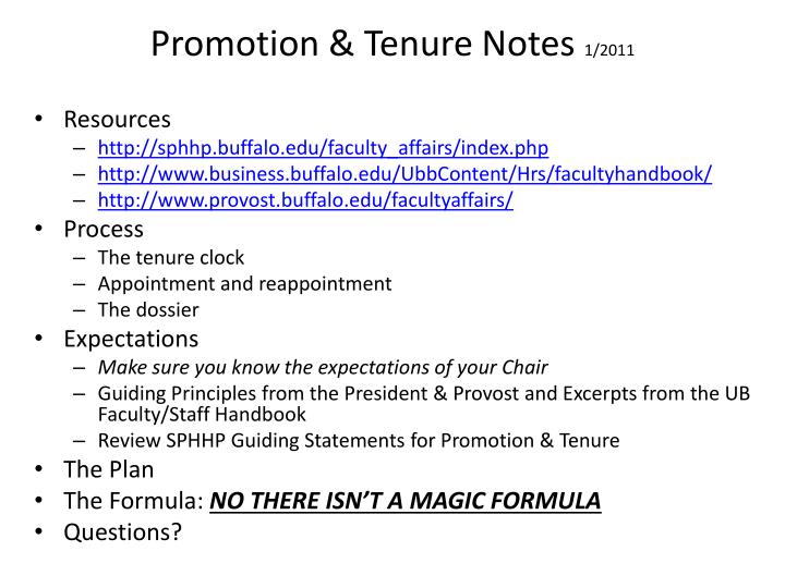 promotion tenure notes 1 2011