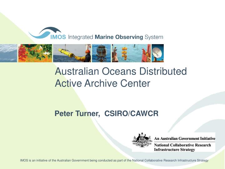 australian oceans distributed active archive center