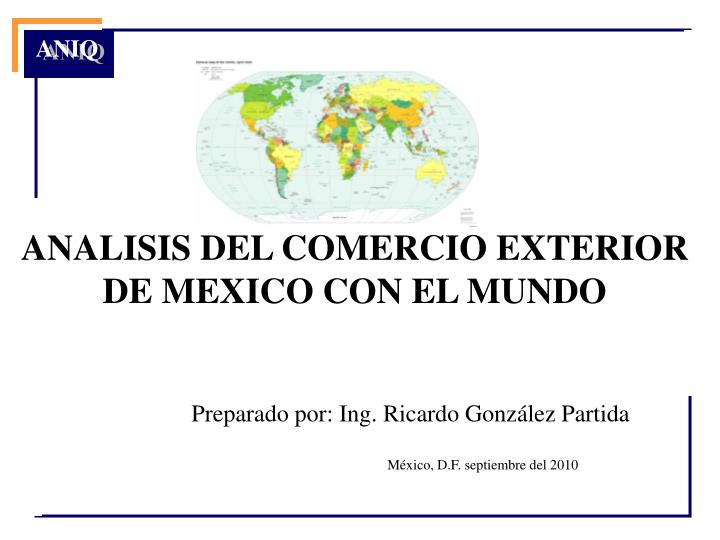analisis del comercio exterior de mexico con el mundo