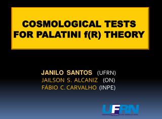 COSMOLOGICAL TESTS FOR PALATINI f(R) THEORY