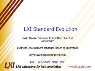 LXI Standard Evolution