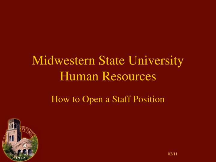 midwestern state university human resources