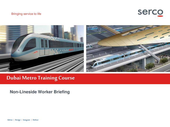 dubai metro training course
