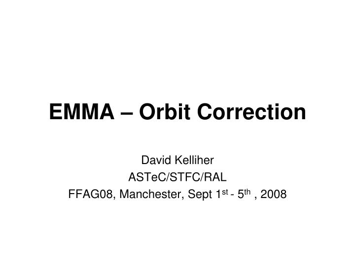 emma orbit correction