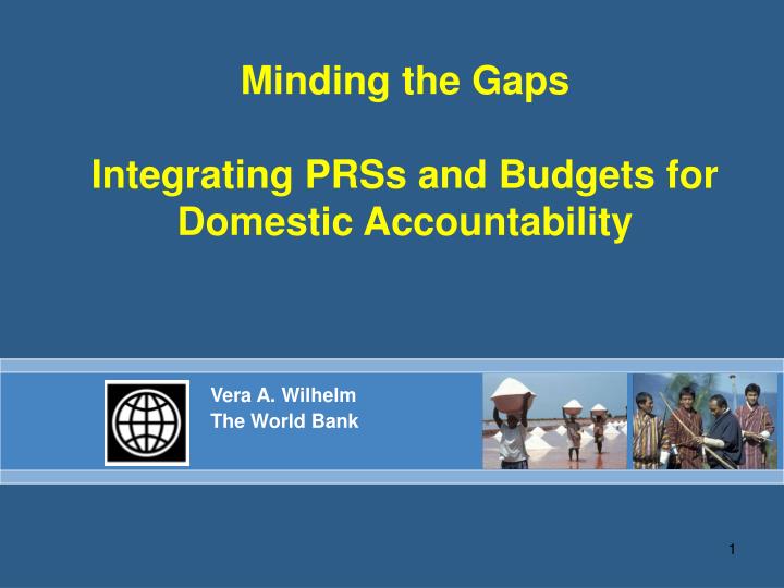 minding the gaps integrating prss and budgets for domestic accountability
