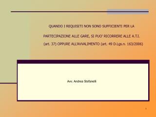 avv andrea stefanelli