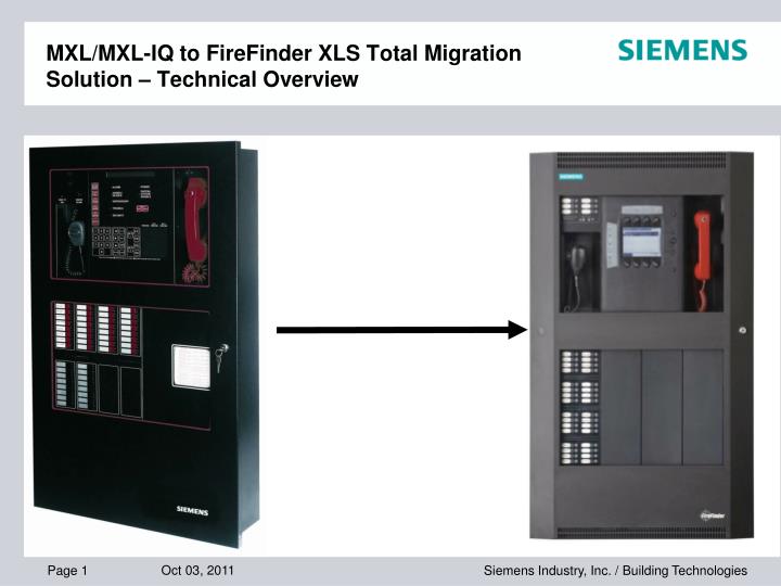 mxl mxl iq to firefinder xls total migration solution technical overview