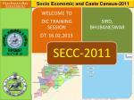 Socio Economic and Caste Census-2011 - slide 1
