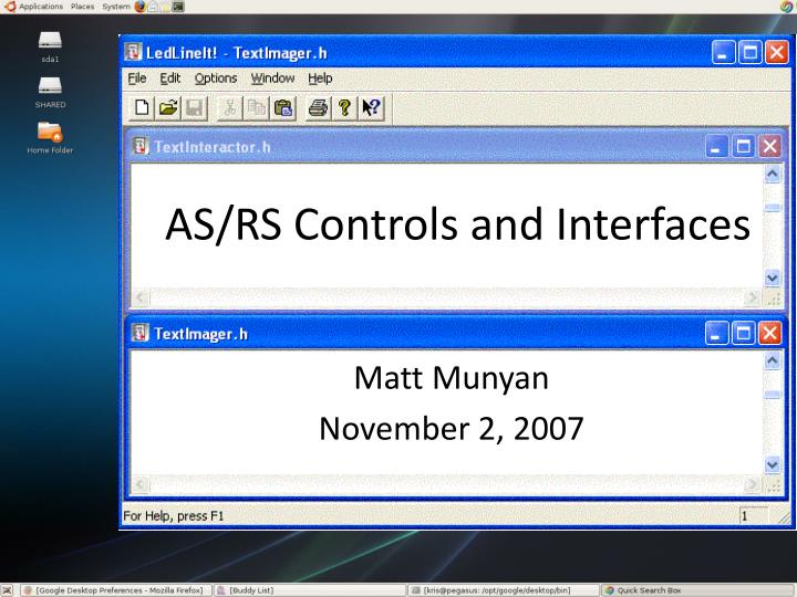 as rs controls and interfaces