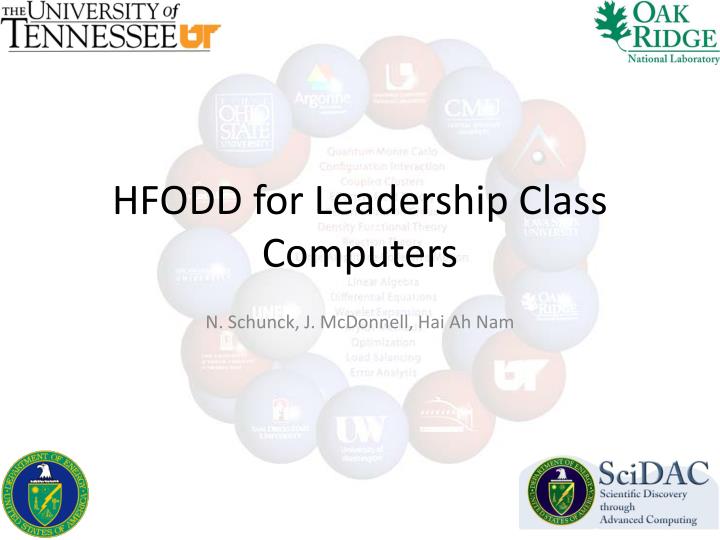 hfodd for leadership class computers