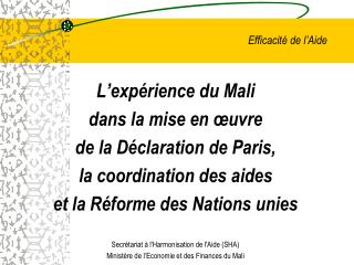 efficacit de l aide