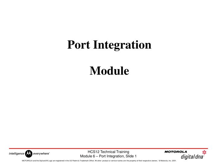 port integration module